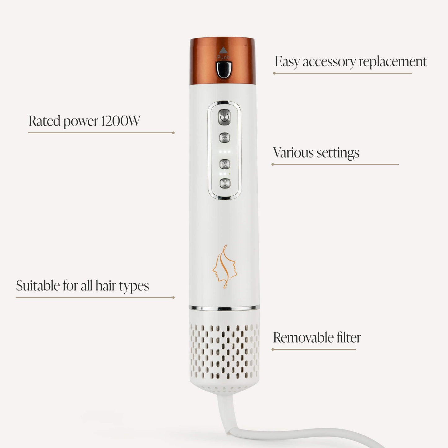 Comforth Air Pro™ - Secador de pelo 6 en 1