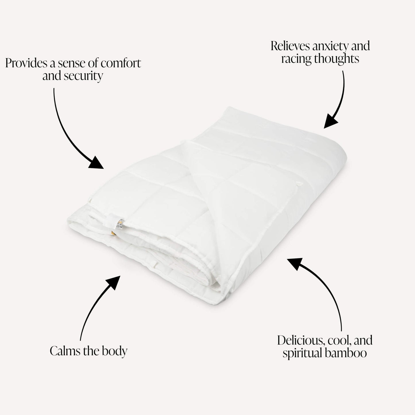 Manta pesada de bambú Comforth.