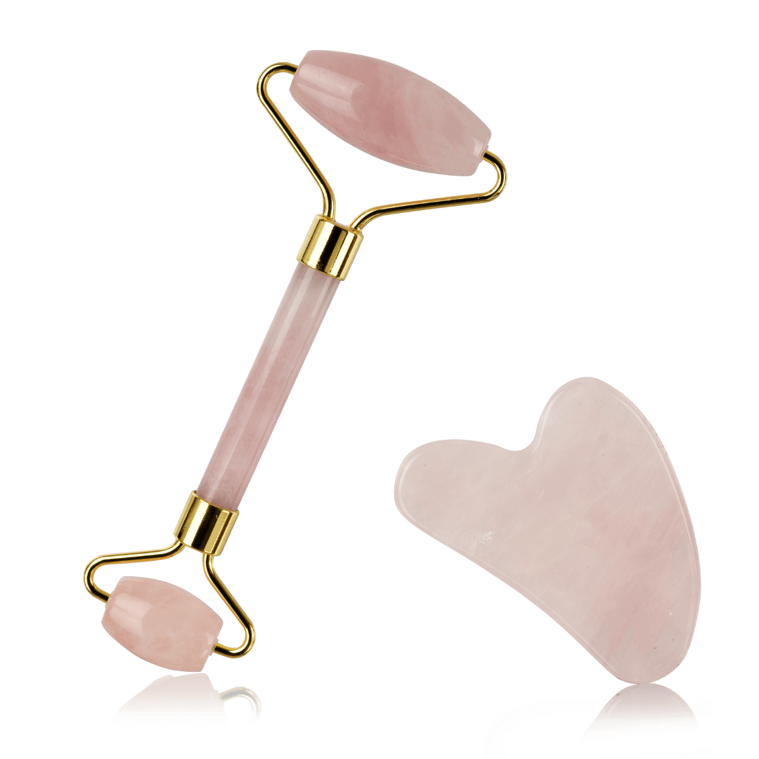 Set Gua Sha con rodillo facial