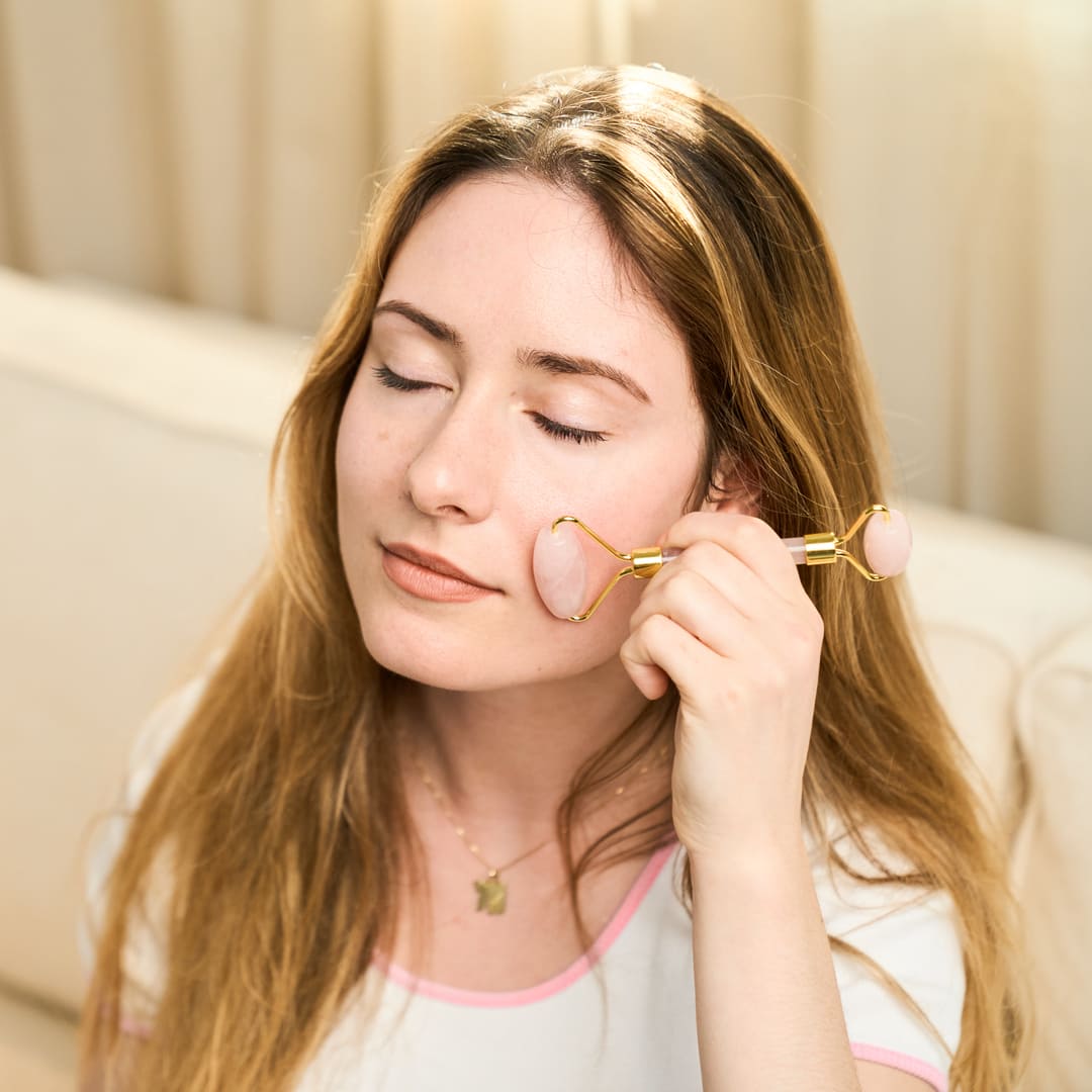 Set Gua Sha + Aceite de Vitamina F