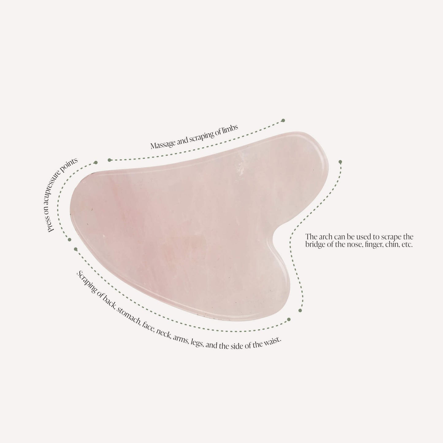 Set Gua Sha con rodillo facial