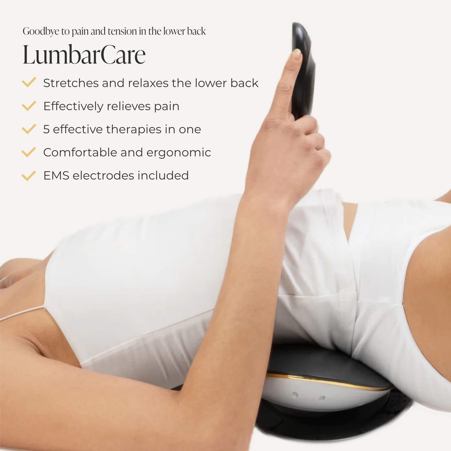 Cuidado lumbar cómodo