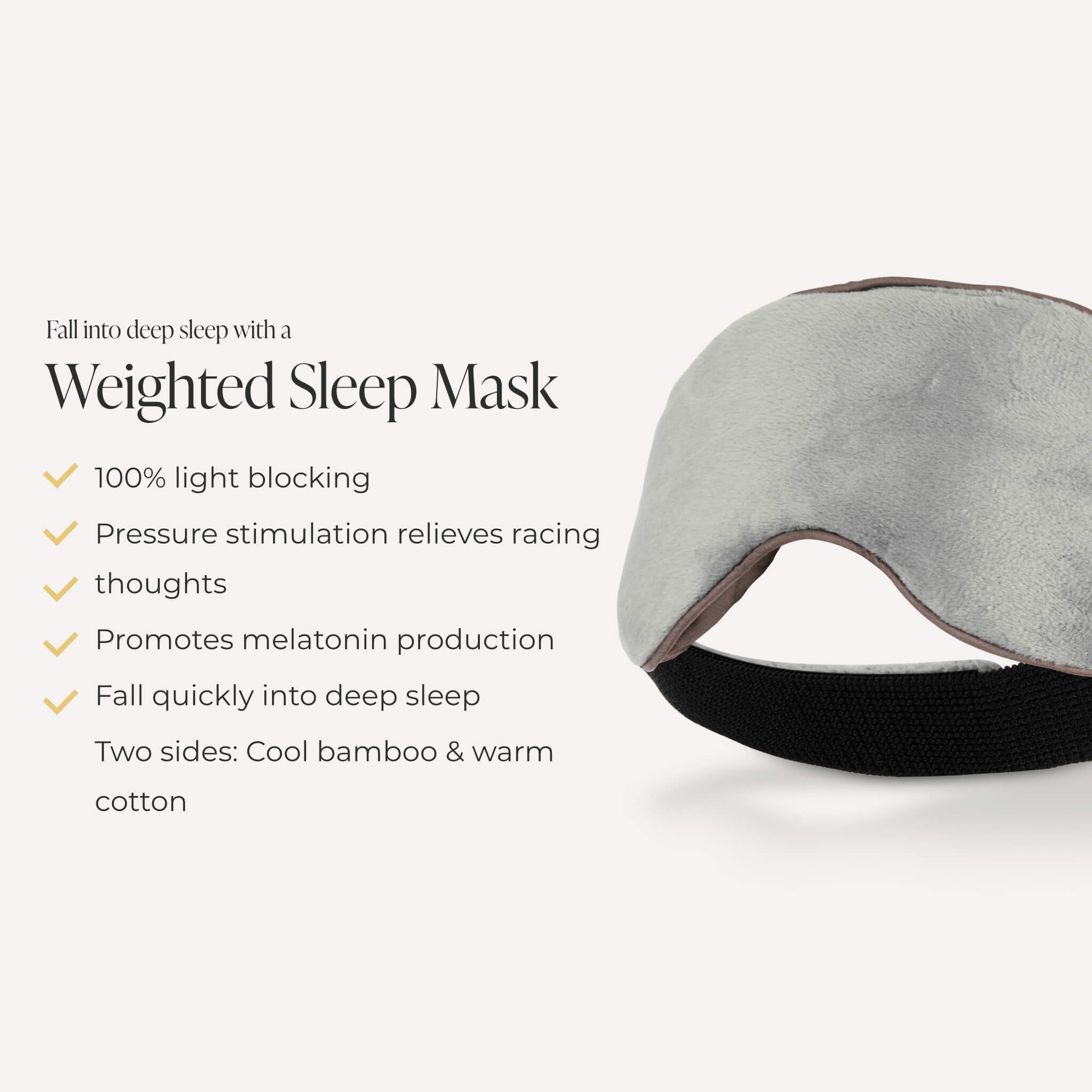 Máscara para dormir con peso Comforth