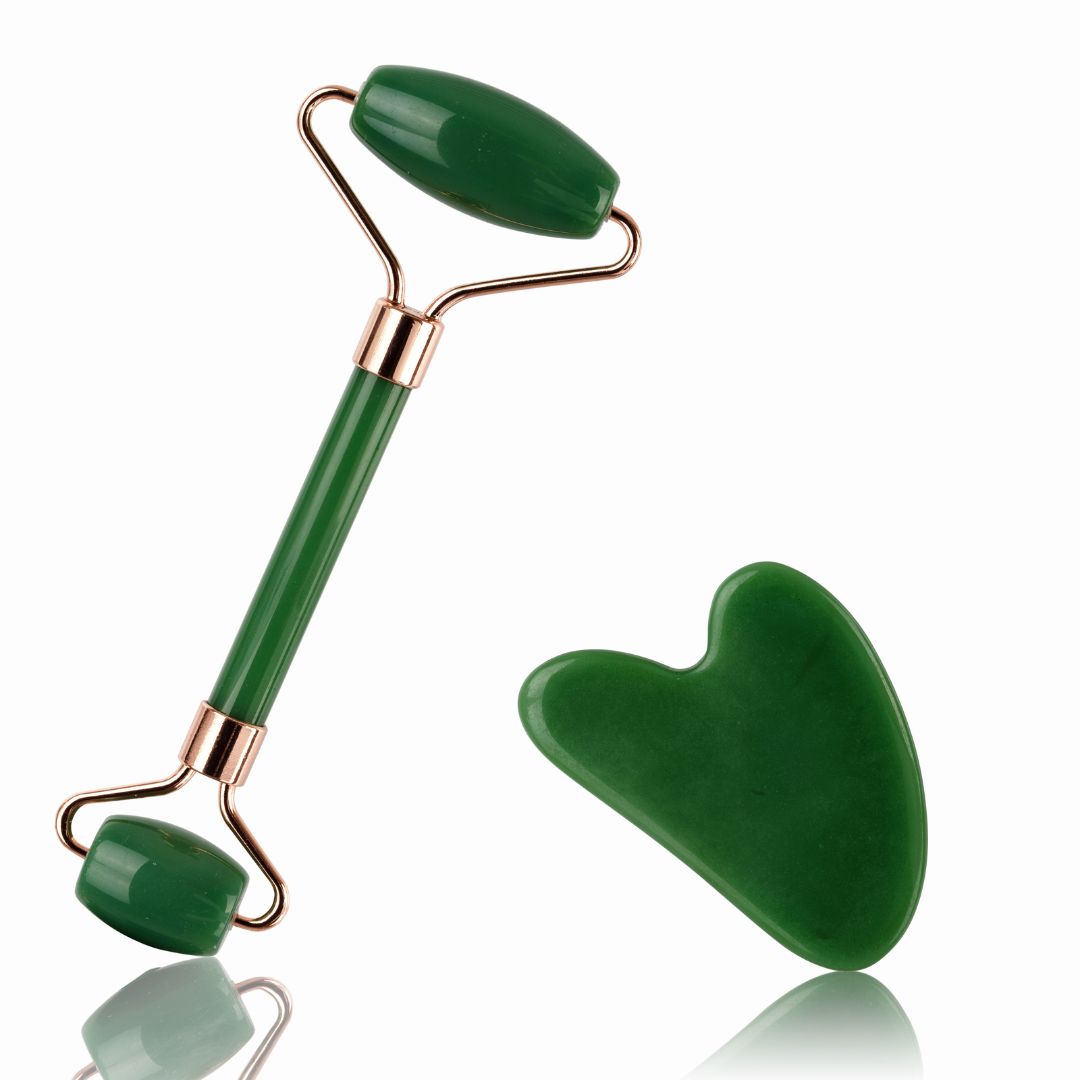 Set Gua Sha con rodillo facial