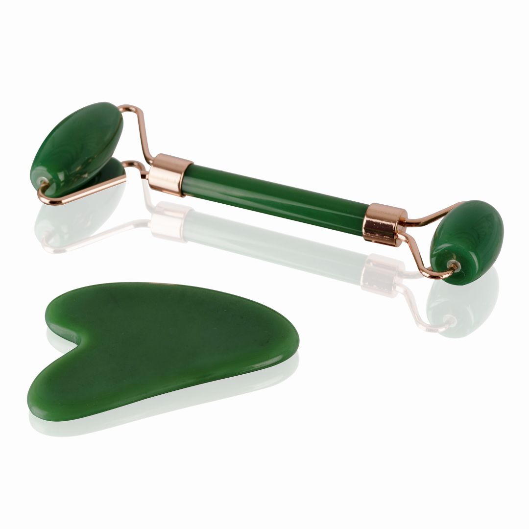 Set Gua Sha con rodillo facial
